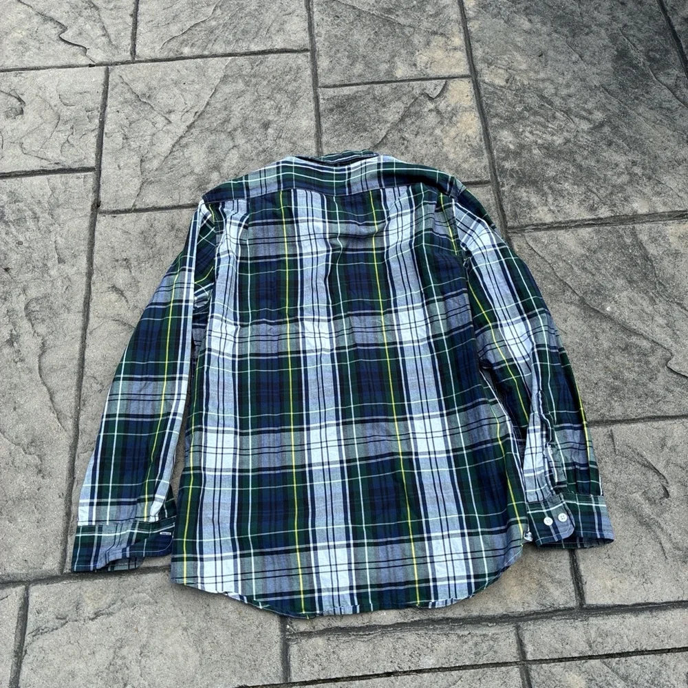 Polo by Ralph Lauren Green and Blue Casual Button Down Shirt - Picture 5 of 5